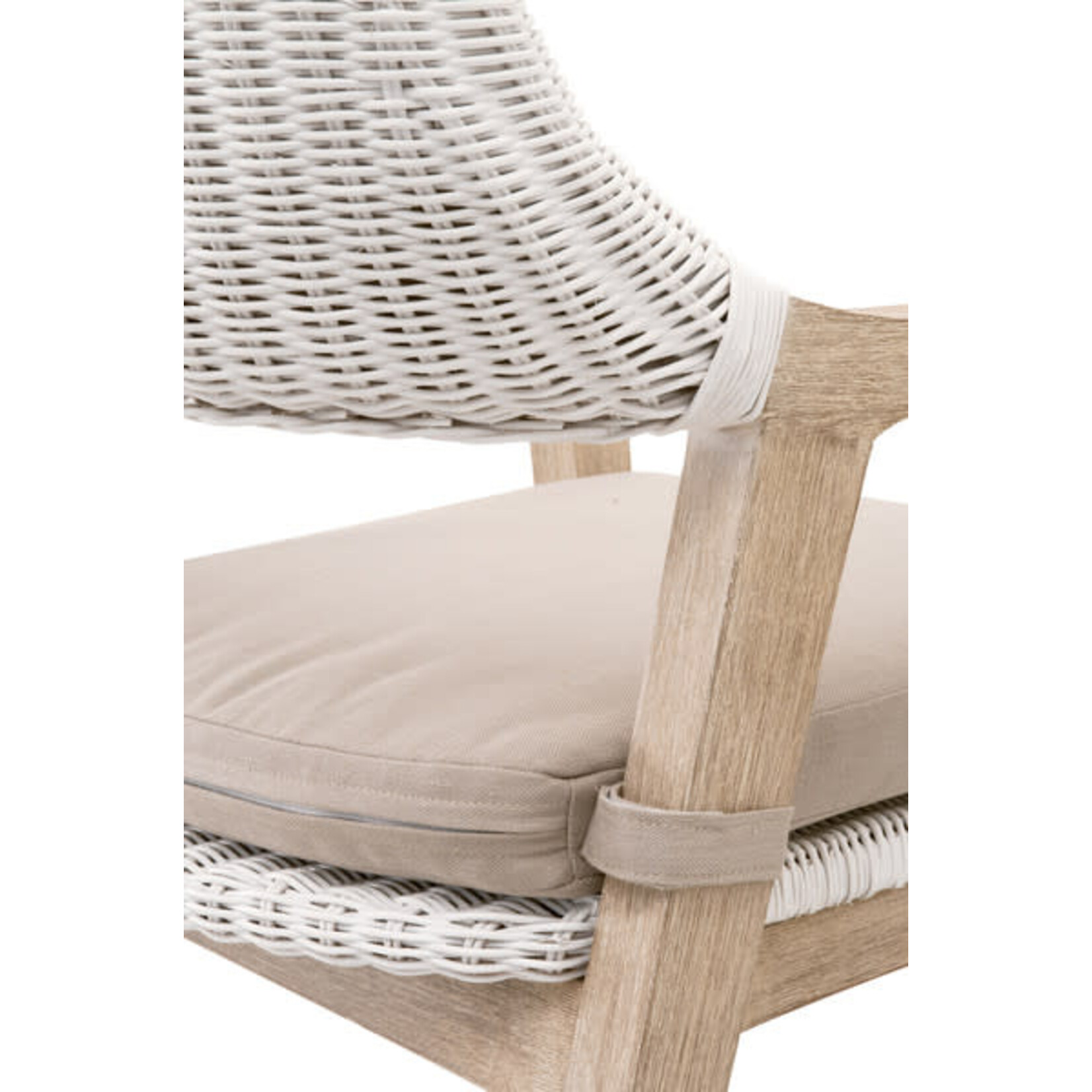 Outside The Box Essentials For Living Lucia White Arm Dining Chair Natural Light Gray Oak