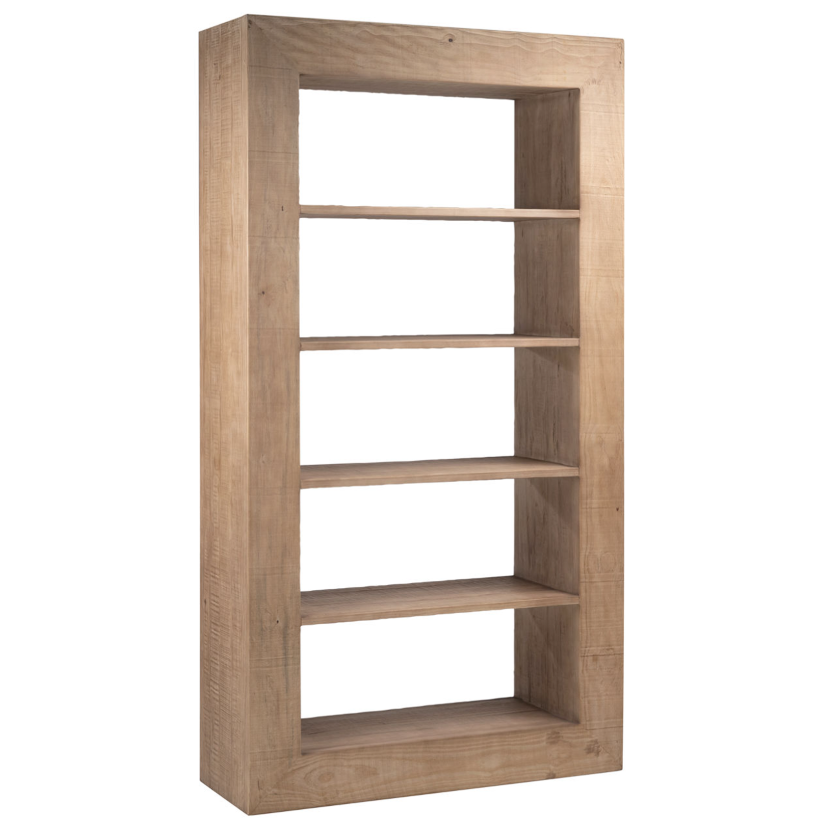 Outside The Box 48x16x88 Amaya Reclaimed Pine Natural  Sealed Finish Bookcase