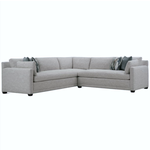 Outside The Box 116x110 Sylvie Gray Kid Proof Crypton Upholstered Performance Fabric L-Shape Sectional (1727)