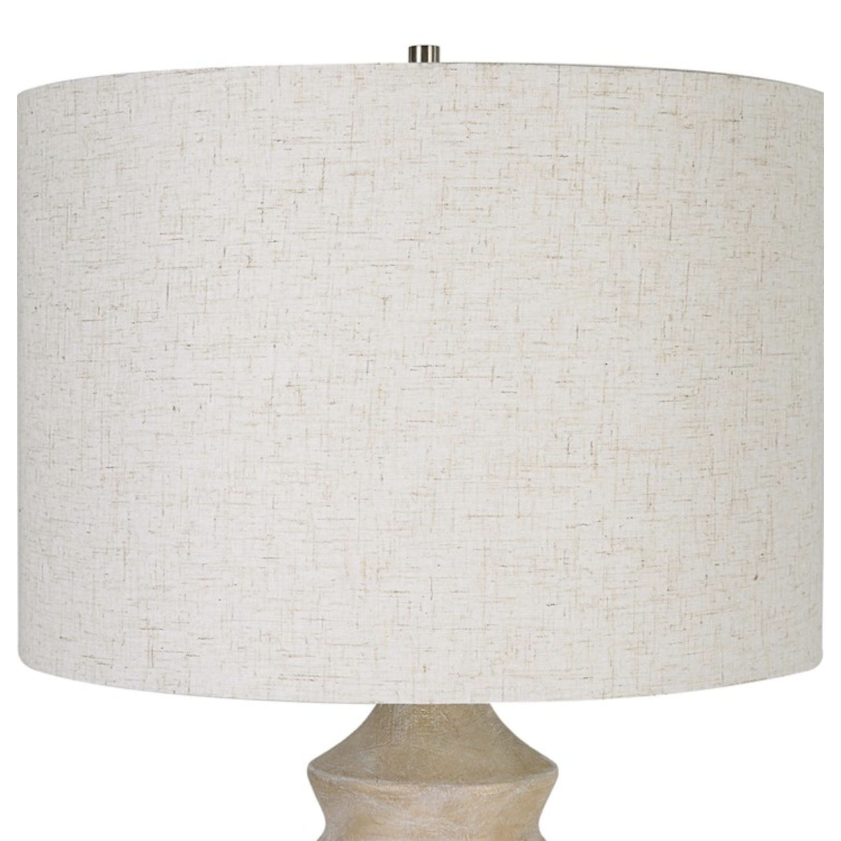 Outside The Box 30" Uttermost Uplift Bleached Wood Finish Ceramic Table Lamp