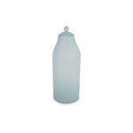 Outside The Box 23" Frosted Pale Turquoise Glass Bottle / Cannister