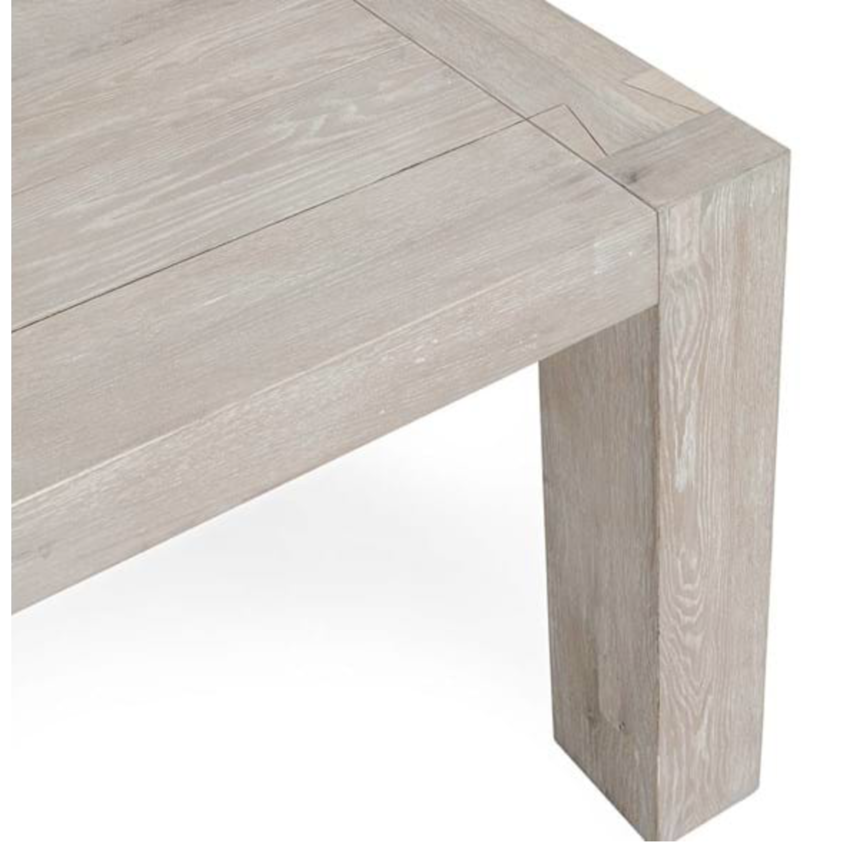 Outside The Box 89x40 Kingston White Wash Reclaimed Oak Dining Table