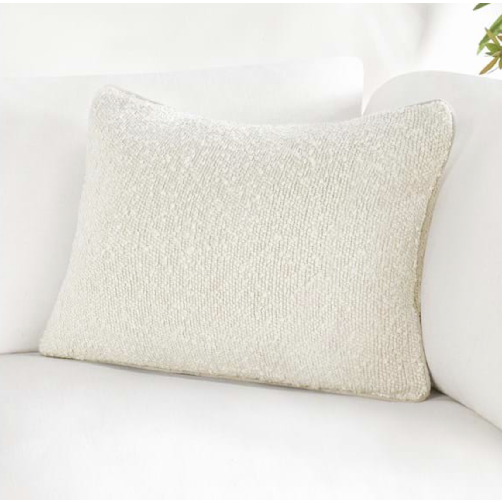 Outside The Box 20x14 ST Sava Bounce Ivory Cotton Blend Pillow