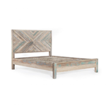 Outside The Box 54x86x52 Marseilles Coastal Mist Reclaimed Wood Queen Bed