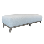 Outside The Box 72x24 Dalton Ivory Boucle & Burnt Oak Grey Ottoman