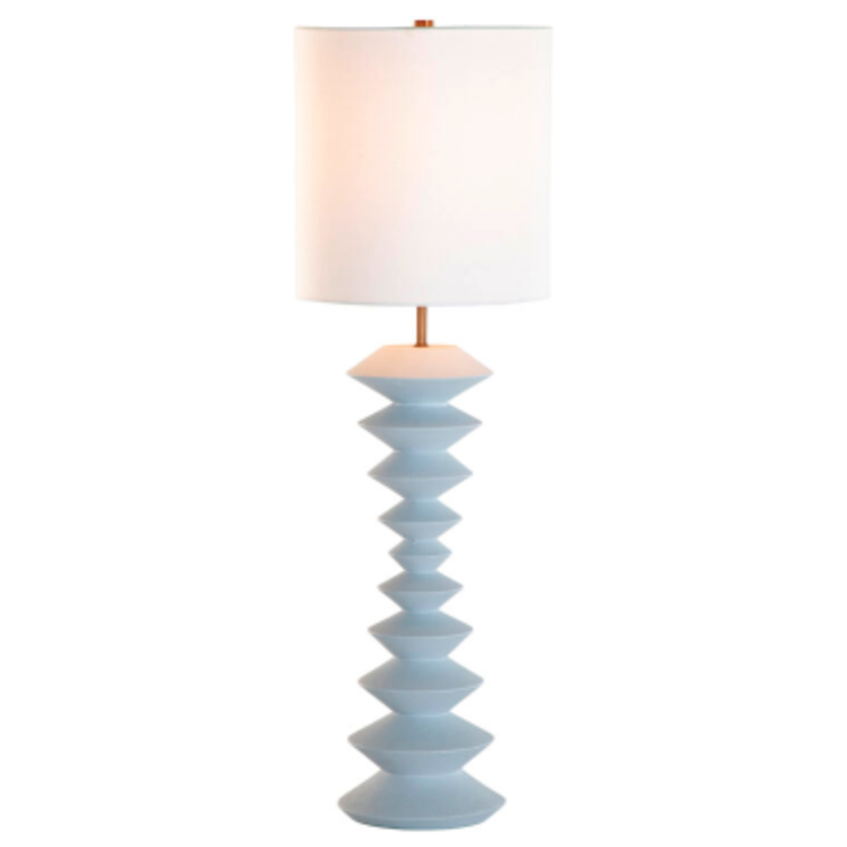Outside The Box 27" Irving Ocean Blue Resin Table Lamp