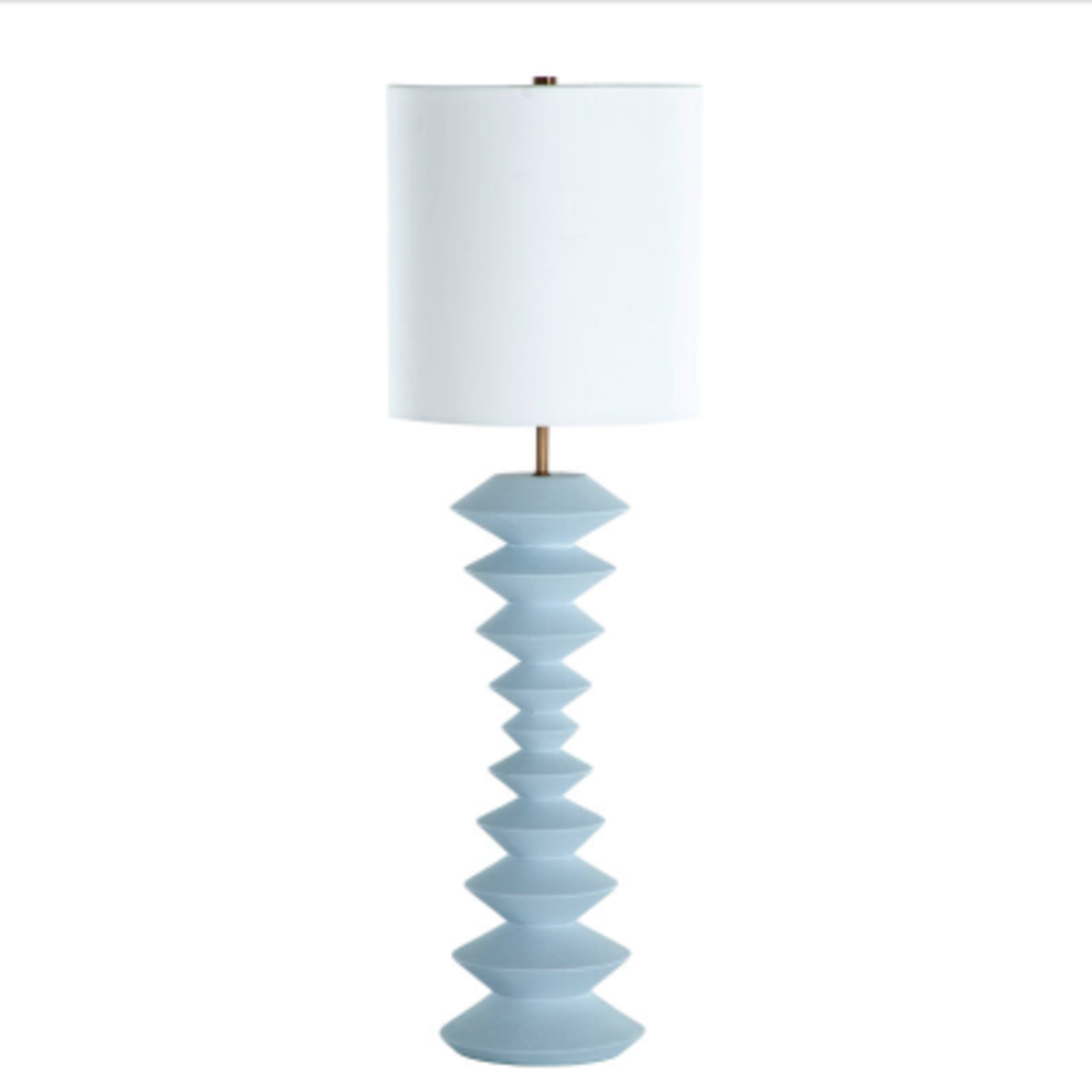 Outside The Box 27" Irving Ocean Blue Resin Table Lamp