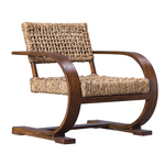 Outside The Box Rehema Javawood Accent Chair With Banana Fiber