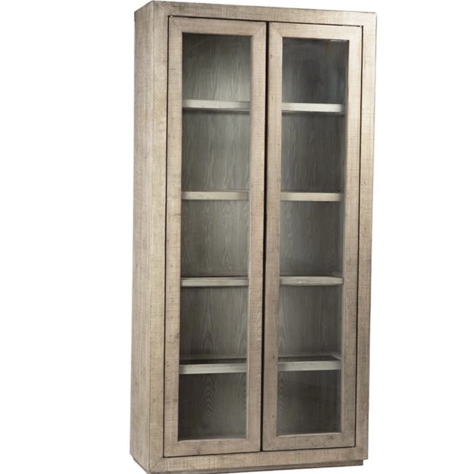 Outside The Box 91x18x45 Suffolk Reclaimed Pine Wood White Wash Cabinet