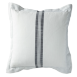 Outside The Box 24x24 Wendy Jane Classic Stripe Midnight Performance Fabric Indoor/Outdoor Accent Pillow
