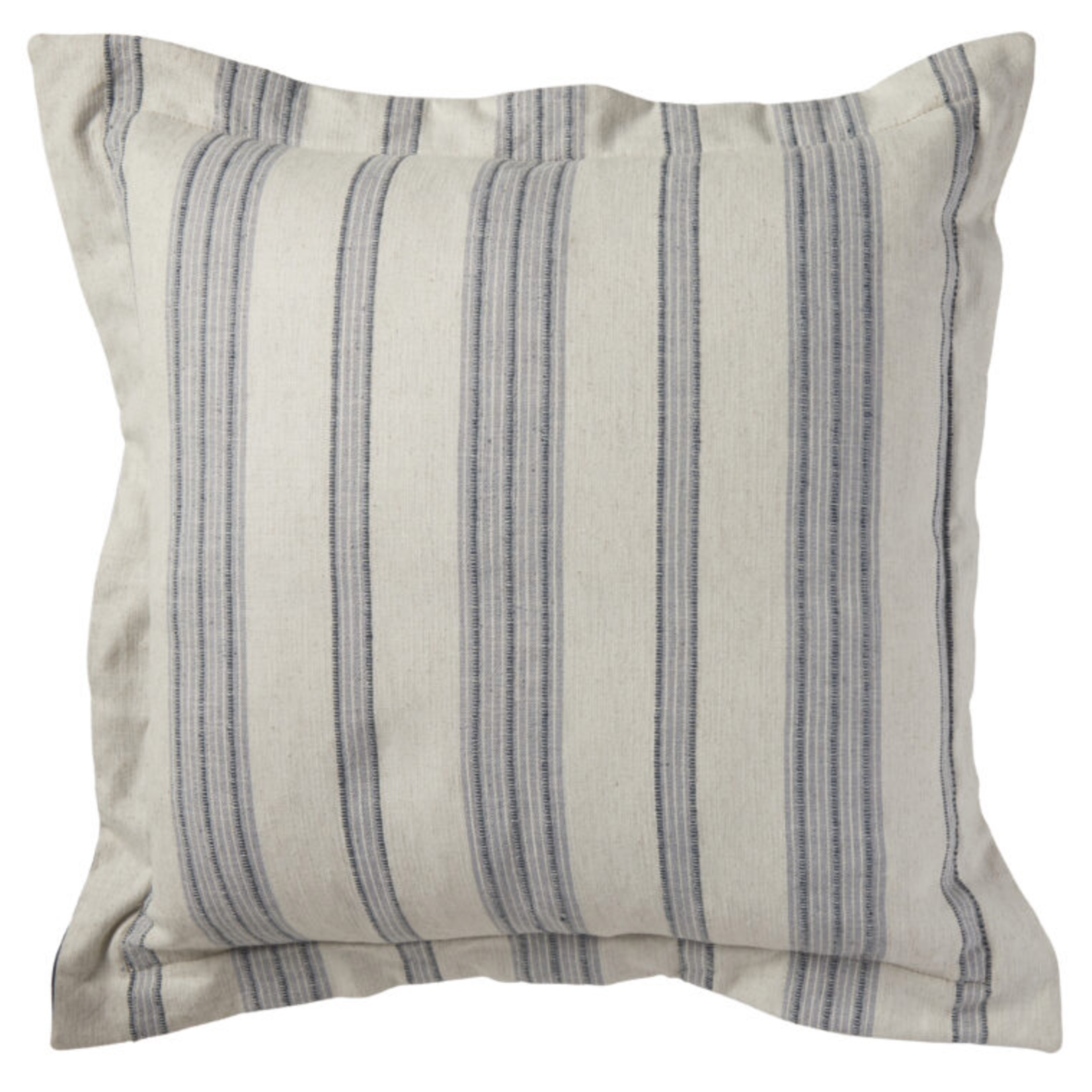Outside The Box 22x22 Rosemary Stripe Denim Feather Down Accent Pillow