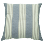 Outside The Box 24x24 Wendy Jane Bradford Stripe Stone & Pewter Performance Fabric Indoor/Outdoor Accent Pillow