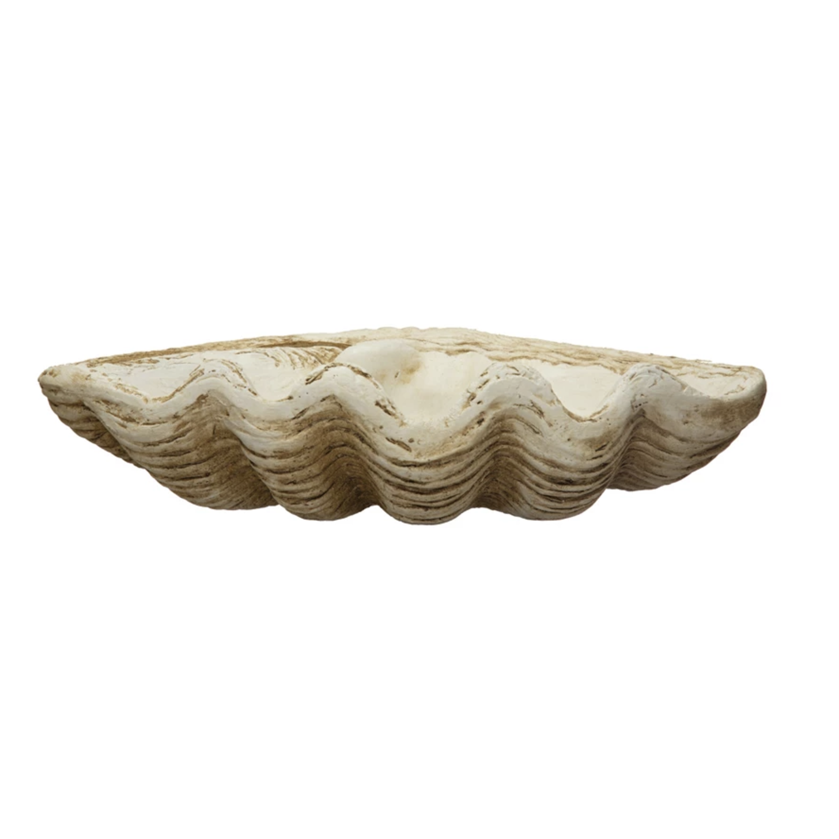 Outside The Box 16x10 Natural Magnesia Clamshell Bowl