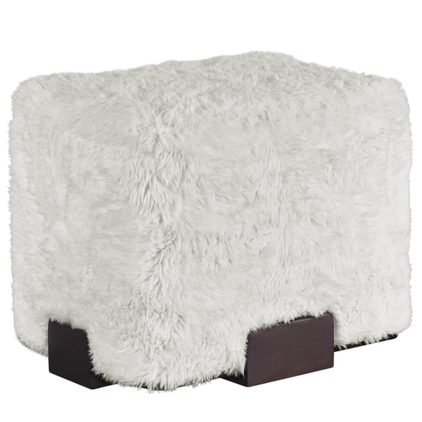 Outside The Box 24x17x20 Wilshire Yaketyyak Faux Fabric Pouf / Ottoman