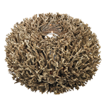 Outside The Box 19" Briar Seagrass Round Candle Holder