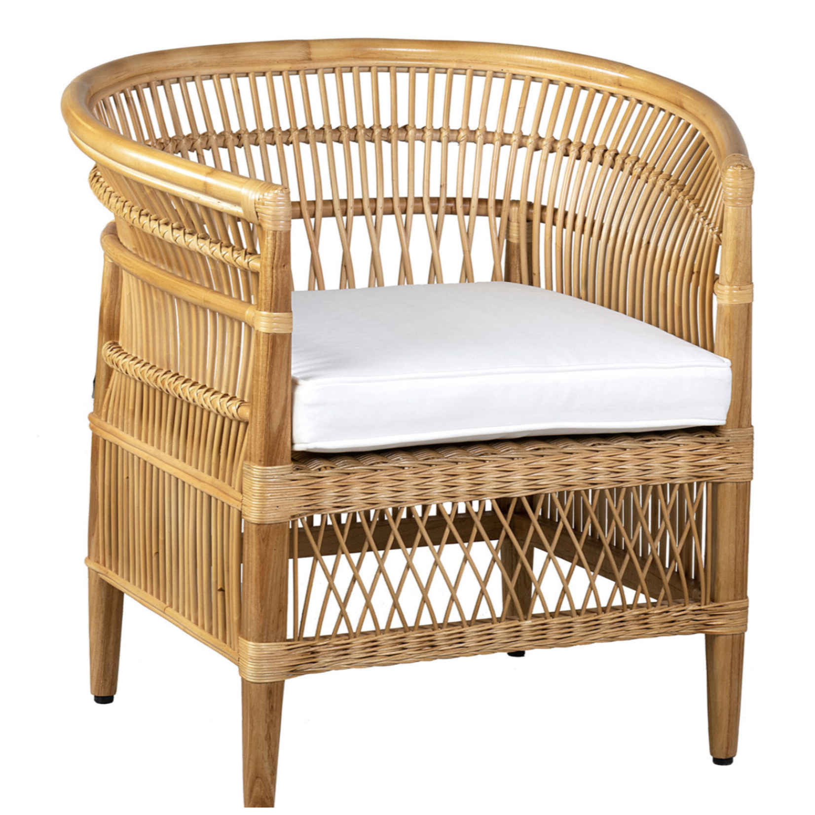 Outside The Box Maia Mindi & Rattan Natural Occasional Chair