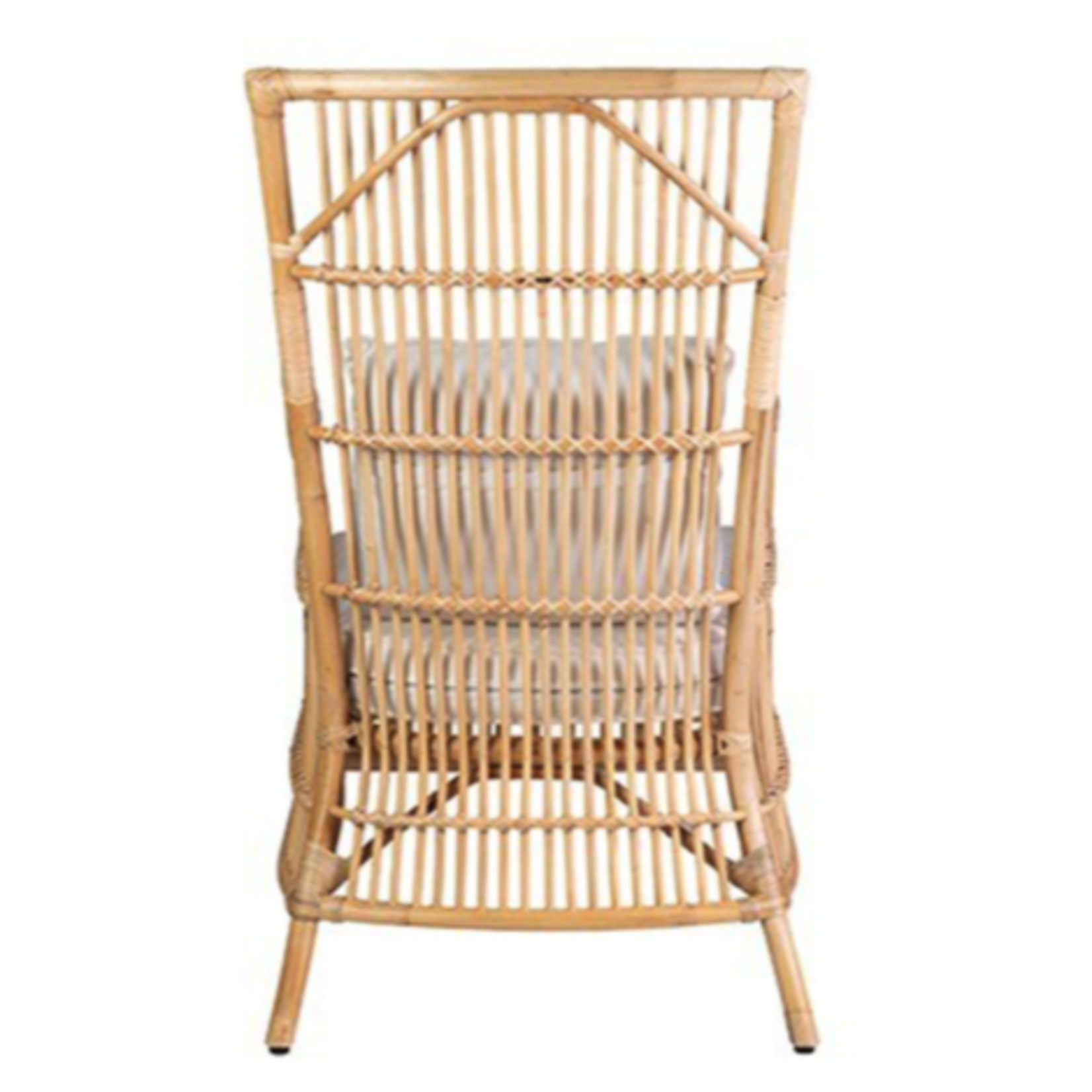 Outside The Box Winston Natural Rattan High Back Arm Chair