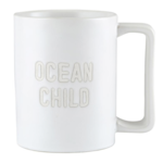 Outside The Box Set Of 2 "Ocean Child" White Organic Mug