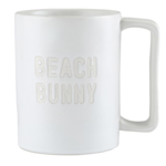 Outside The Box Set Of 2 "Beach Bunny" White Organic Mug