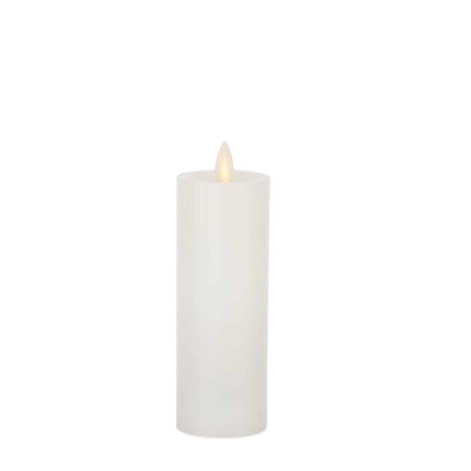Outside The Box 6" White Wax Luminara Slim Indoor Pillar Candle