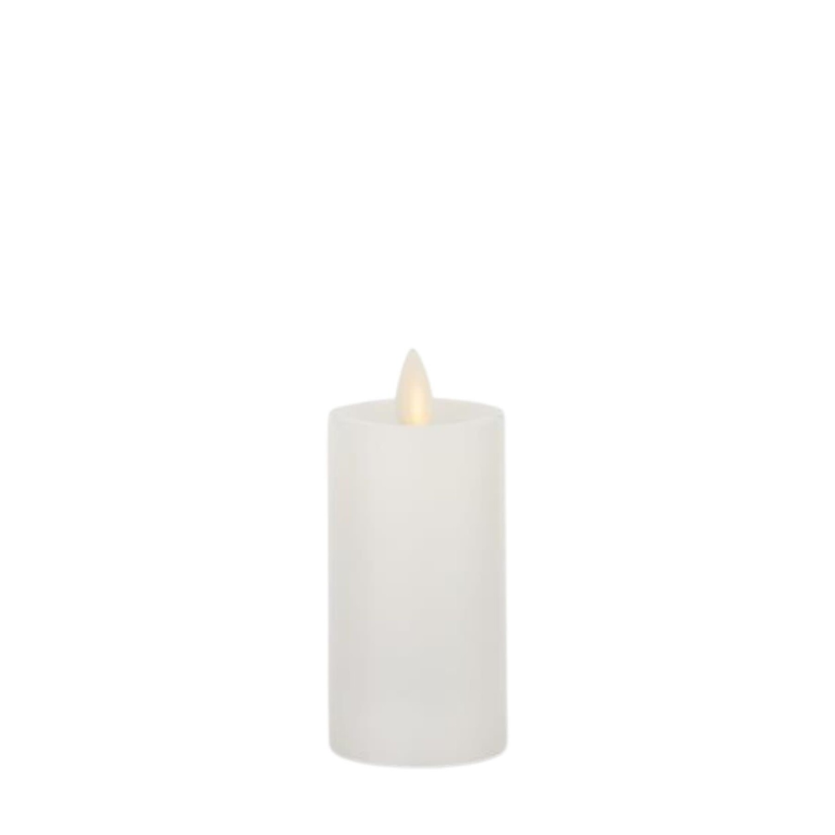Outside The Box 5" White Wax Luminara Slim Indoor Pillar Candle