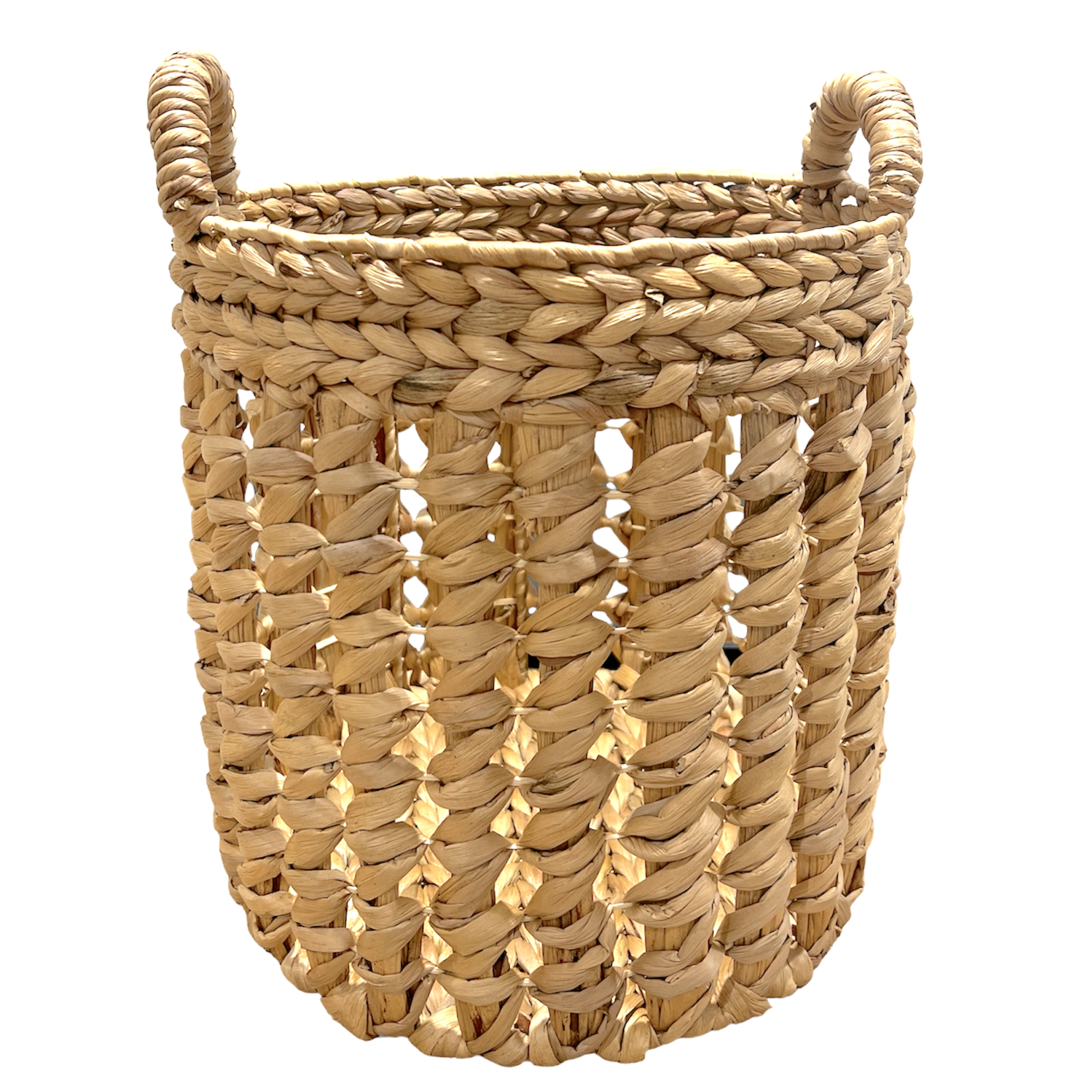 Outside The Box 20" Water Hyacinth Basket With Handles