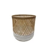 Outside The Box 14" Andes Natural Bamboo & Raffia Baskets