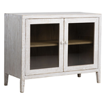 Outside The Box 43x18x34 Agno Reclaimed Pine Wood White 2 Door Sideboard