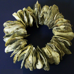 Outside The Box 6" Natural Oyster Shell Candle Ring