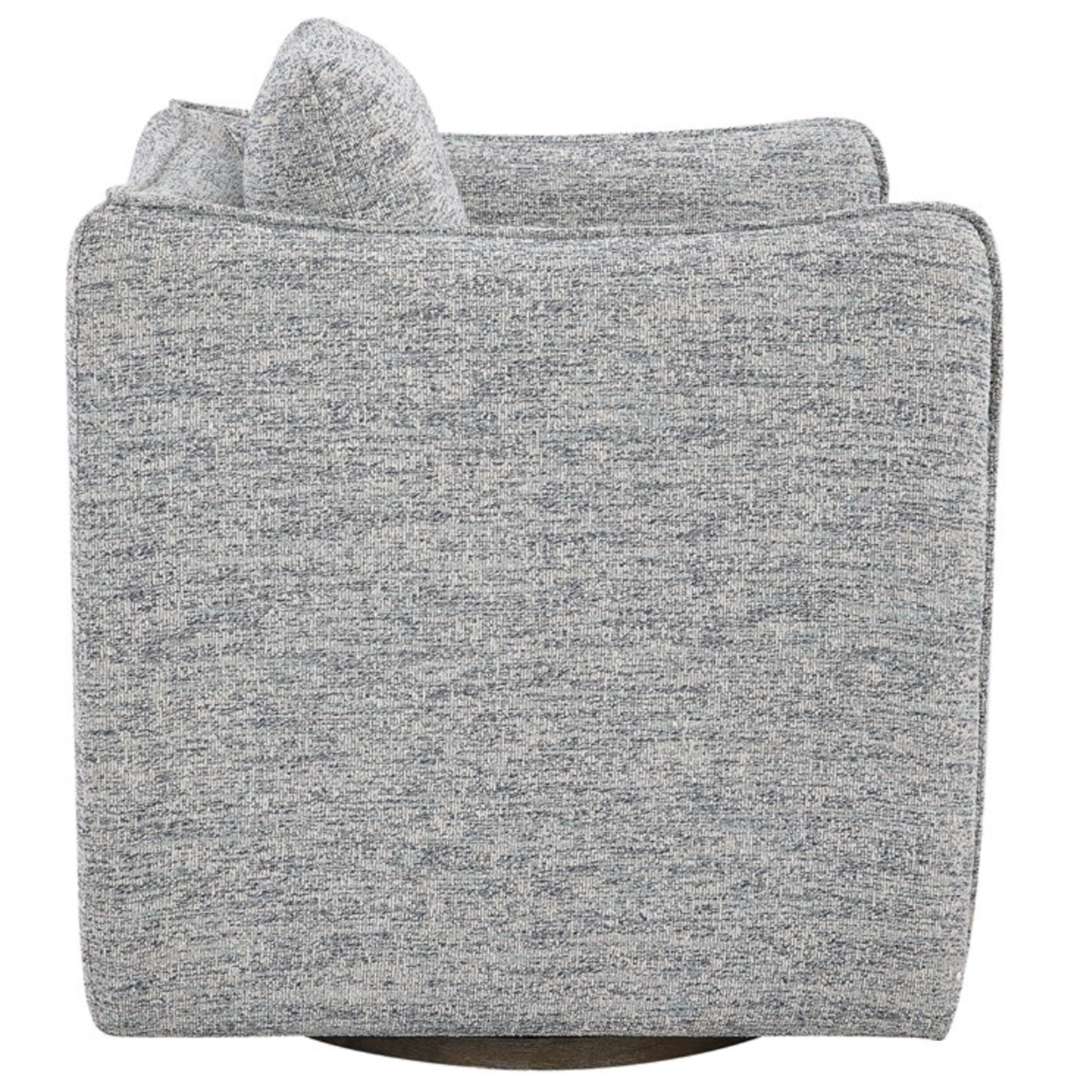 Outside The Box Corben Blue & White Tweed Swivel Accent Chair