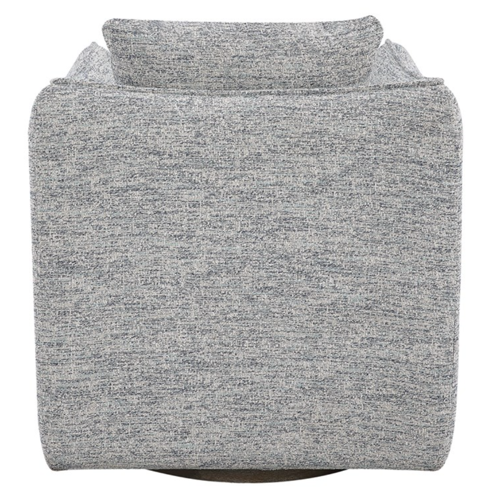 Outside The Box Corben Blue & White Tweed Swivel Accent Chair
