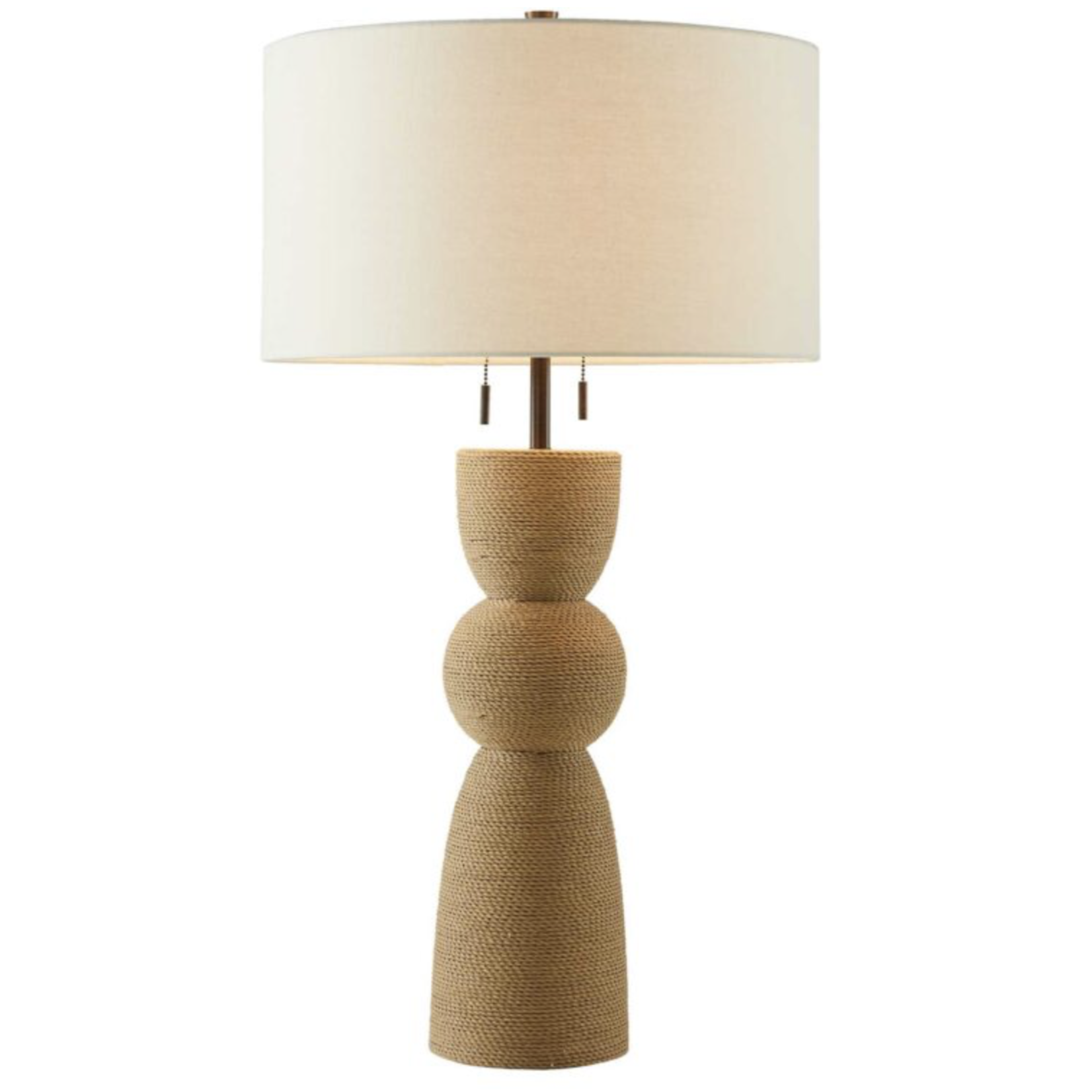Outside The Box 33" Ridley Natural Seagrass Rope Table Lamp