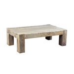 Outside The Box 60x30x19 Giza Reclaimed Solid Wood Bleached Coffee Table