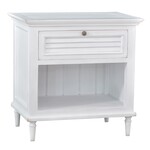 Outside The Box 30x20x30 Set of 2 Summerville Solid Mahogany  Nightstand In Distressed White