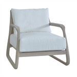 Outside The Box Manado Rustic Solid Mahogany Arctic Live-Smart Performance Lounge Chair - RTO