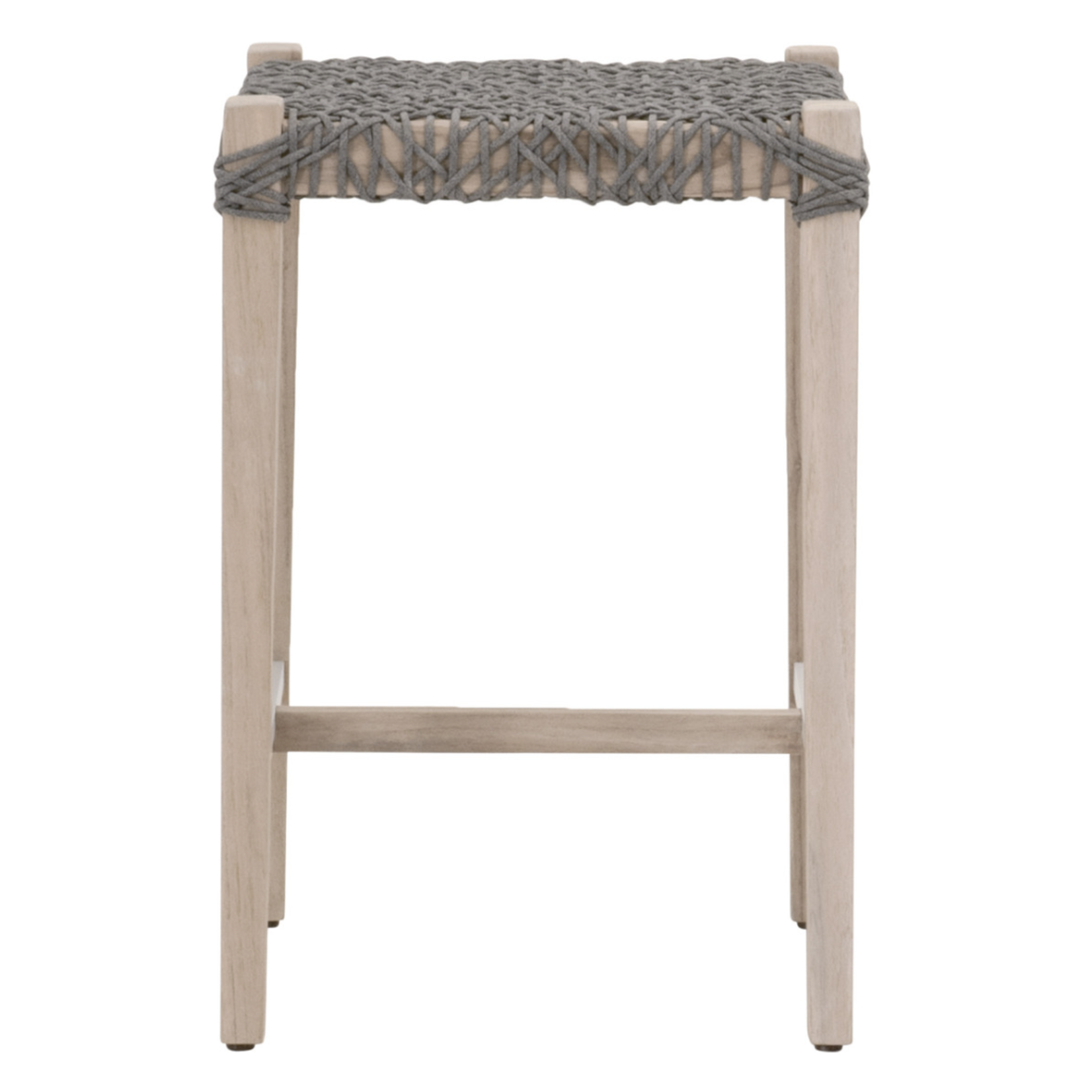 Outside The Box 26" Costa Dove Rope Backless Outdoor Counter Stool
