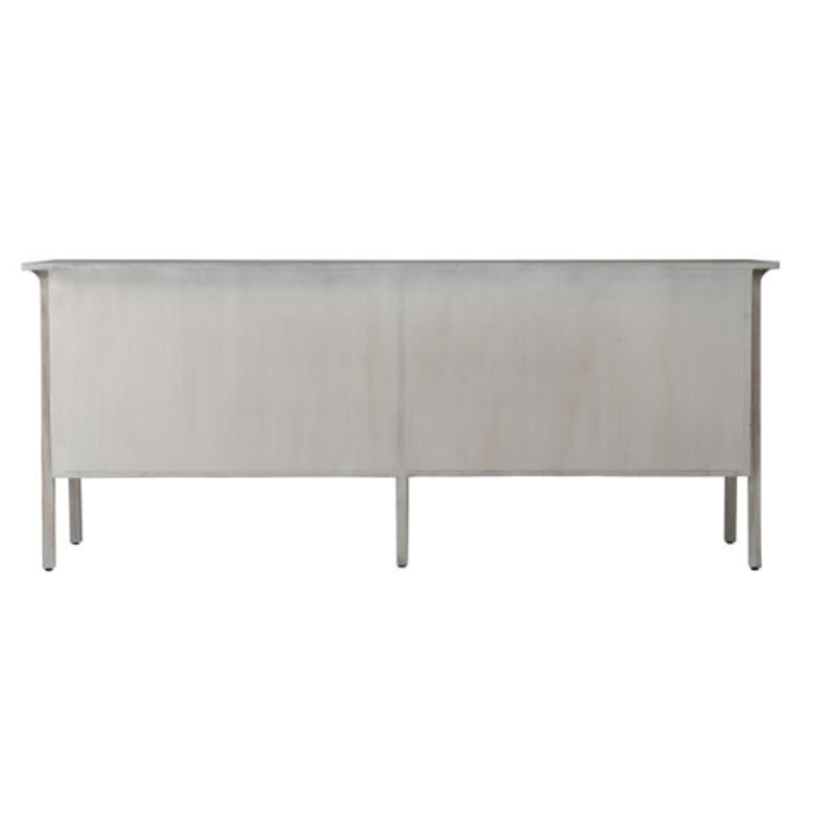 Outside The Box 79x22x32 Torre Light Gray Wash Reclaimed Pine 4 Door Sideboard