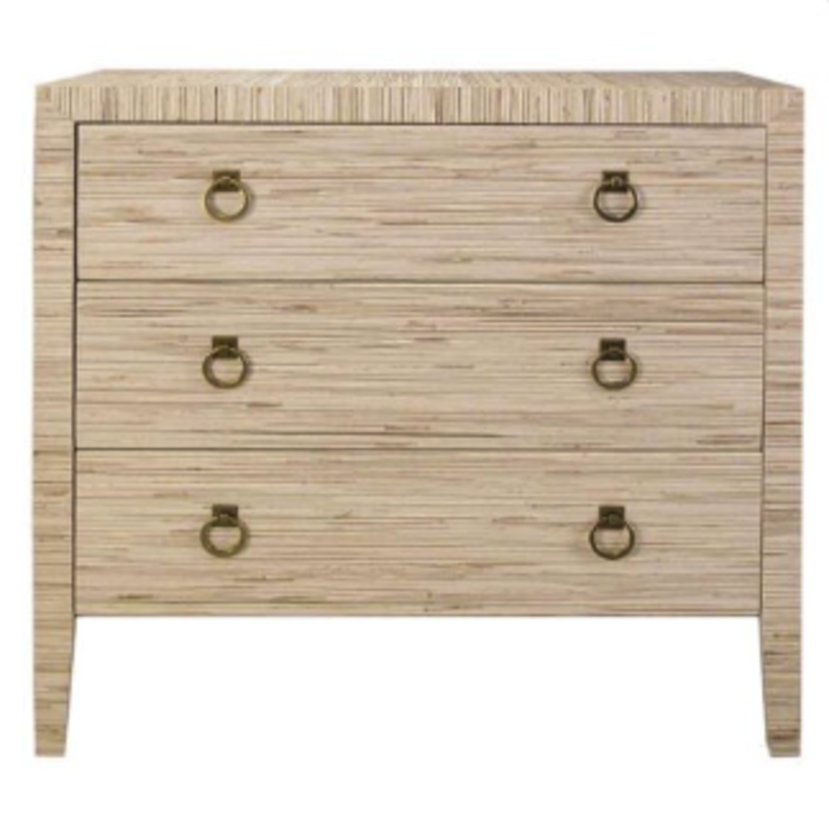 Outside The Box 36x18x35 Belwood Natural Seagrass Hand Crafted 3 Drawer Chest