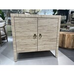 Outside The Box 36x18x35 Belwood Natural Seagrass Hand Crafted 2 Door Cabinet