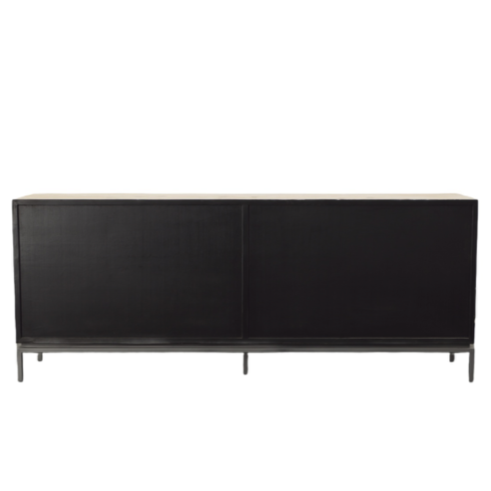 Outside The Box 79x18x32 Melvin White Washed Pine 4 Door Sideboard