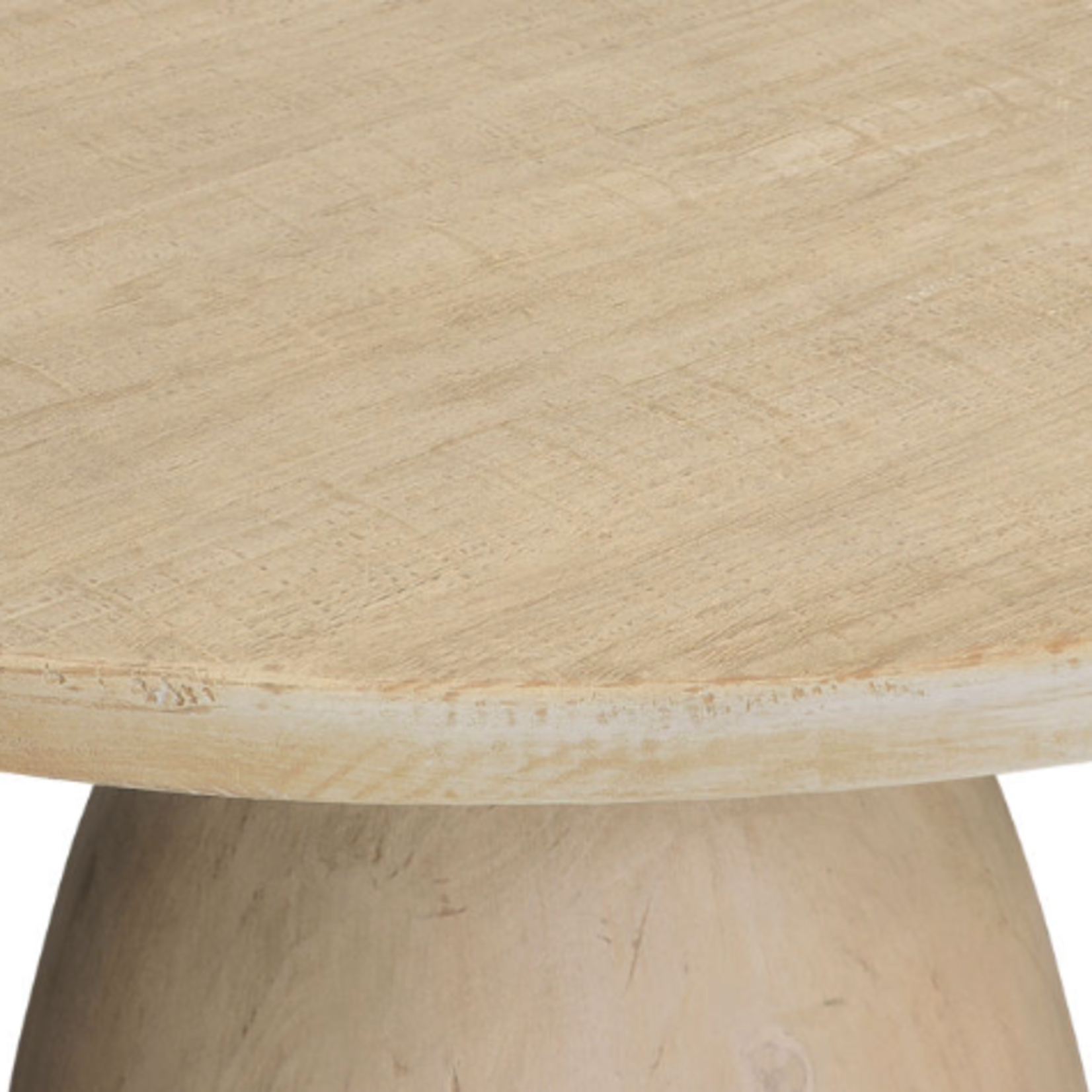 Outside The Box 48" Cabrera Light Warm Wash Reclaimed Pine Wood Round Dining Table