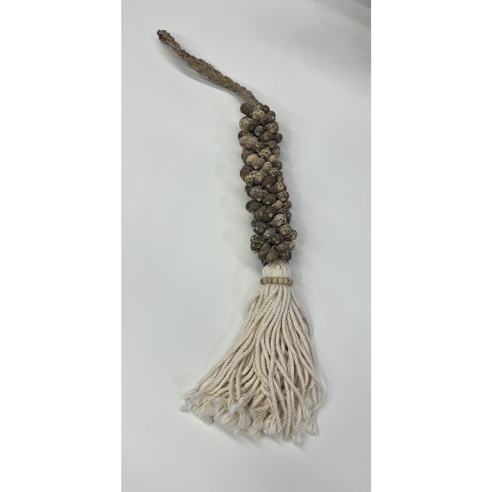 Outside The Box 32" Handcrafted Natural Literature Shell  Tassel