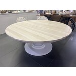 Outside The Box 72" Bleached Goucho Mahogany Round Trestle Dining Table