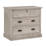 Outside The Box 33x19x29 Eden Solid Acaia Wood 3 Drawer Nightstand