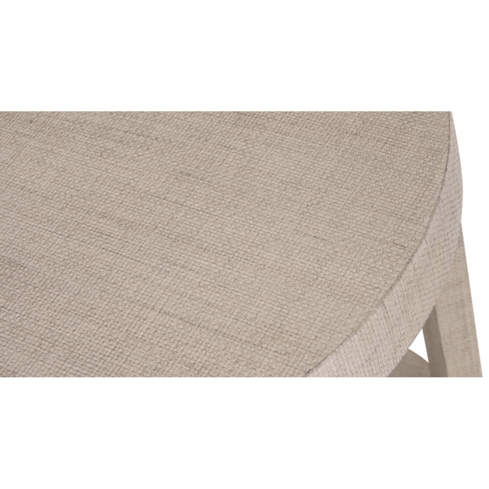 Outside The Box 17x22 Ventura Sand Gray Raffia Round Lamp Table