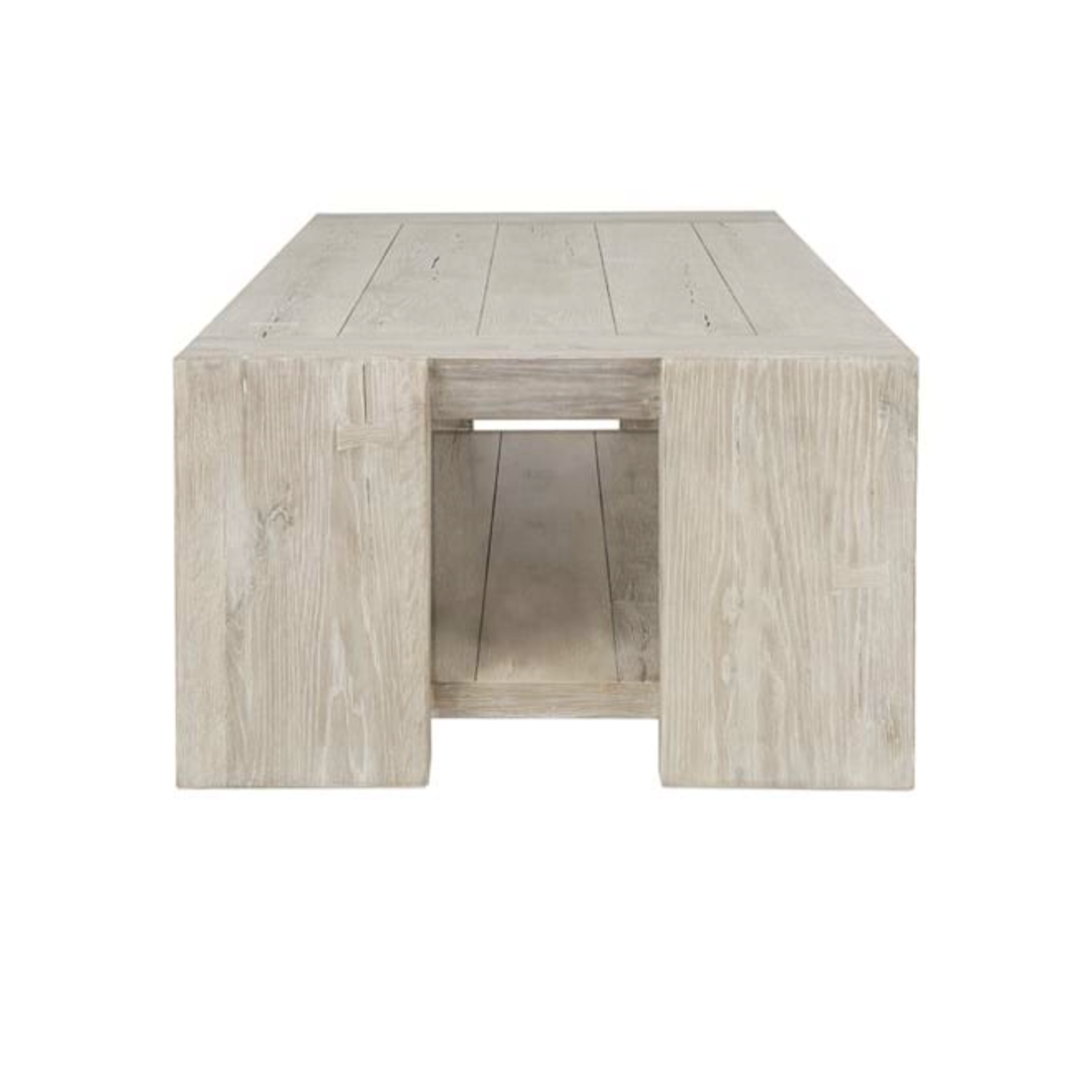 Outside The Box 60x30x18 Troy Reclaimed Oak White Wash Coffee Table