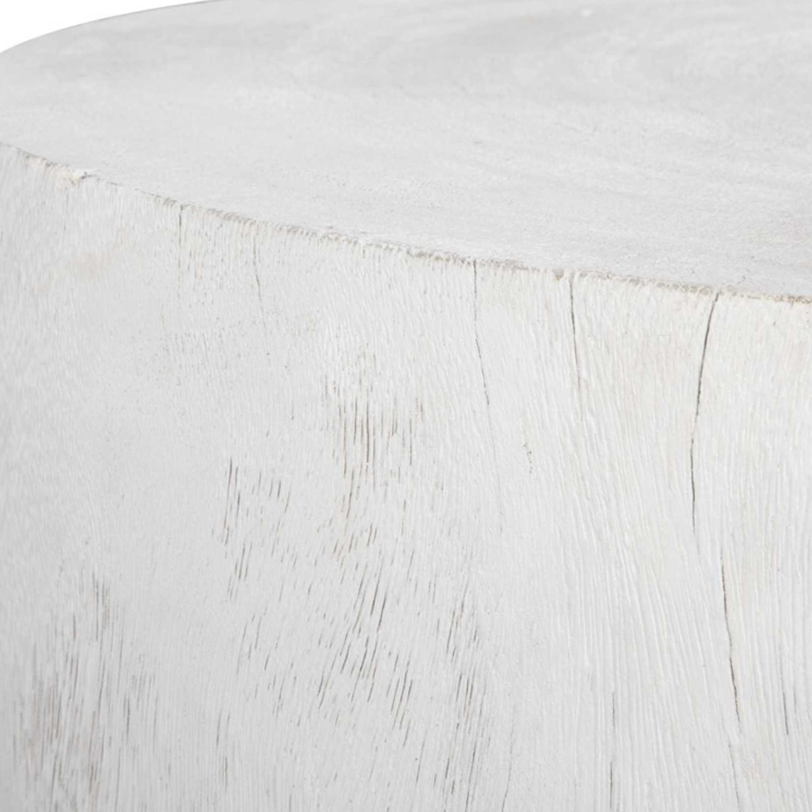 Outside The Box 24x14 Elevate White Hand Carved Suar Wood Coffee Table