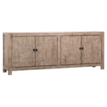 Outside The Box 87x18x33 Patton Reclaimed Pine 4 Door Sideboard