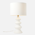 Outside The Box 28" Made Goods Collier White Resin Table Lamp