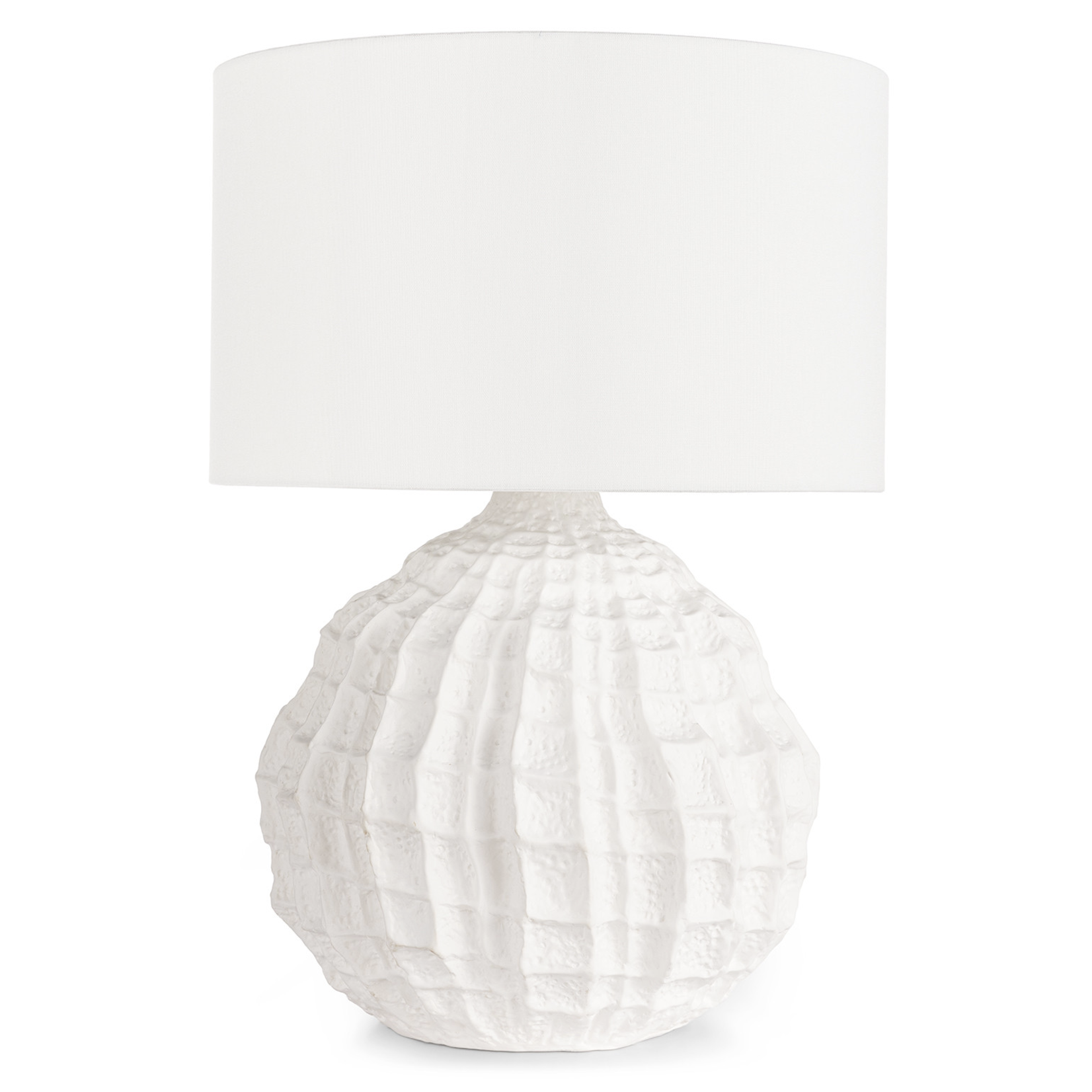 Outside The Box 26" Regina Andrews Caspian White Ceramic Textured Table Lamp